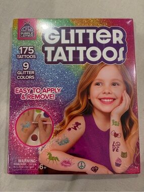 Kids Glitter Tattoo craft kit toy